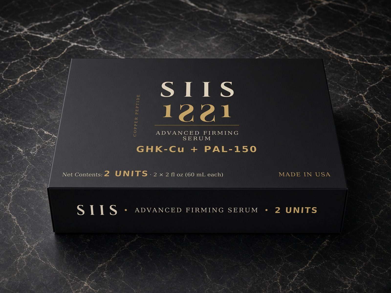 SIIS two-bottle gift box, closed